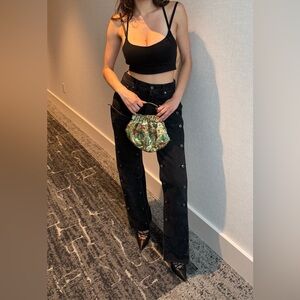 Vintage Embroidered Beaded Evening Bag